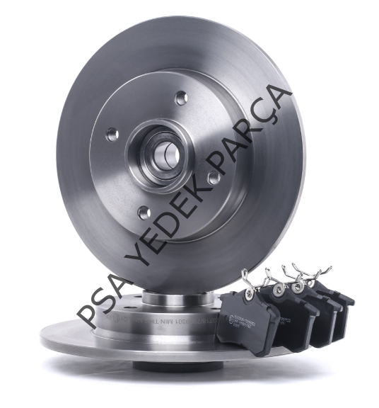 CİTROEN C4 (2004-2011) ARKA FREN DİSKİ RULMANLI VE ARKA FREN BALATASI TAKIM (DELPHİ)