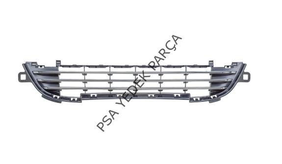 PEUGEOT 207 (2006-2012) ÖN TAMPON ORTA IZGARA KROMSUZ TİP SİYAH (İTHAL)