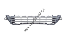 PEUGEOT 207 (2006-2012) ÖN TAMPON ORTA IZGARA KROMSUZ TİP SİYAH (İTHAL)