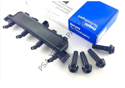 PEUGEOT 106 (1992-1997) 1.4 8V-1.6 8V BENZİNLİ ATEŞLEME BOBİNİ SİYAH SOKET (DELPHI)