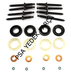 PEUGEOT 207 (2006-2012) 1.6HDİ ENJEKTÖR KÜTÜK VİDASI +KEÇE+PUL+ORİNG TAKIMI (İTHAL)