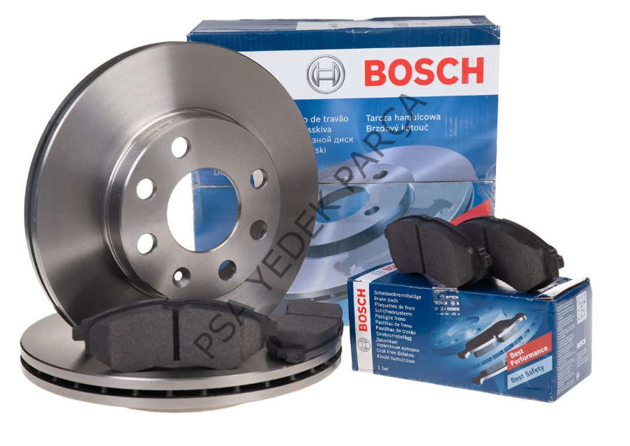 CİTROEN C-ELYSEE (2012-2017) ÖN FREN DİSK VE ÖN BALATA TAKIMI (BOSCH)