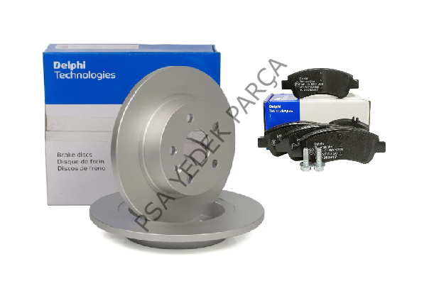 PEUGEOT 301 (2012-2017) ÖN FREN DİSK VE ÖN BALATA TAKIMI (DELPHİ)